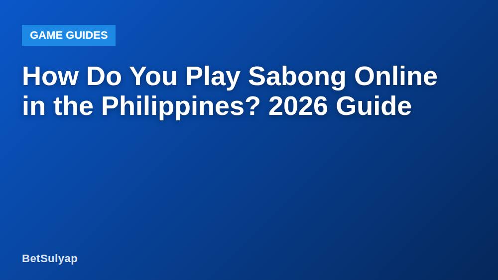 How Do You Play Sabong Online in the Philippines? 2026 Guide